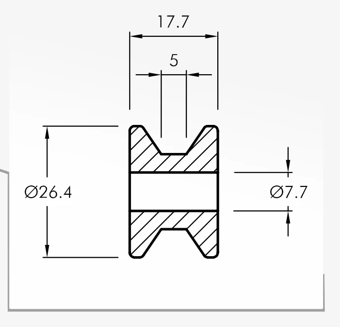 Rolling Guides — technical drawing