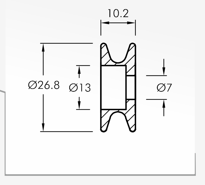 Rolling Guides — technical drawing