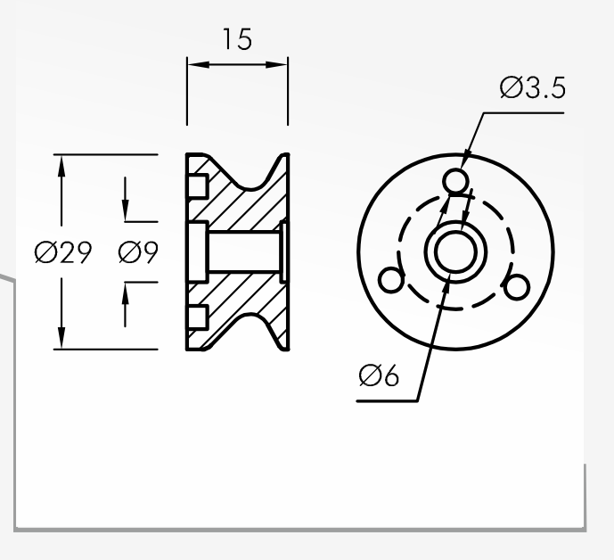 Rolling Guides — technical drawing
