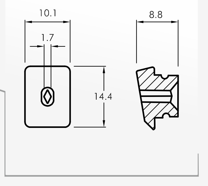 Slipper Guides — technical drawing