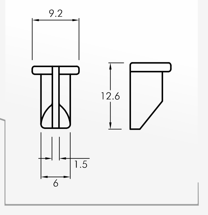 Slipper Guides — technical drawing