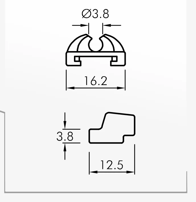 Çarık Kılavuzlar — teknik çizim