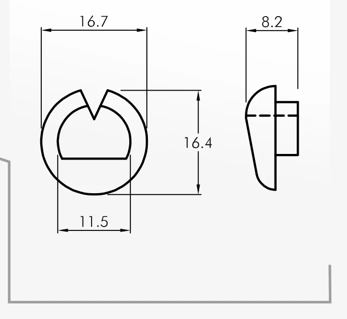 Slipper Guides — technical drawing