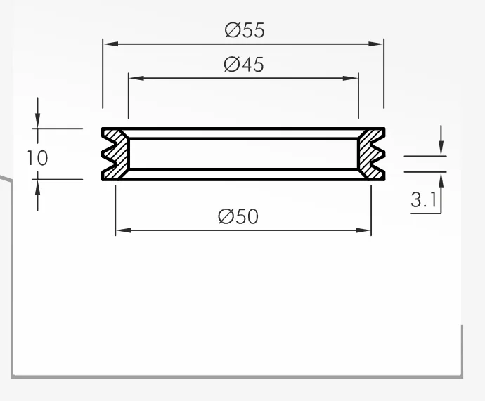 Rolling Guides — technical drawing