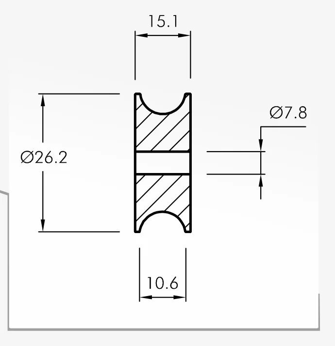 Rolling Guides — technical drawing