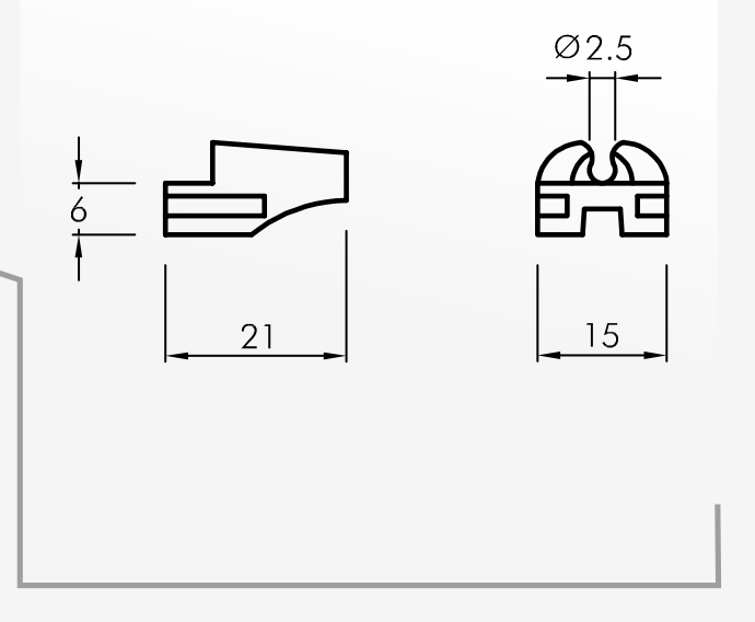 Slipper Guides — technical drawing