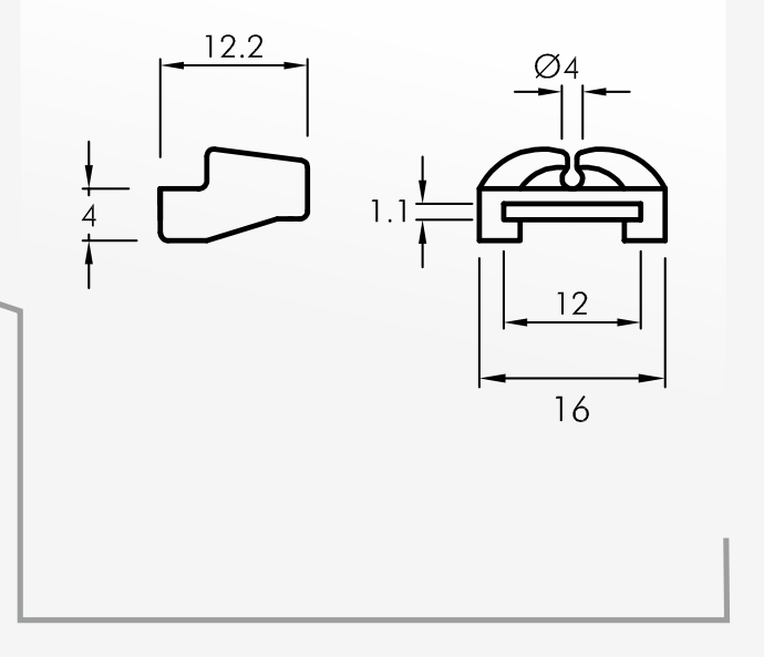 Slipper Guides — technical drawing