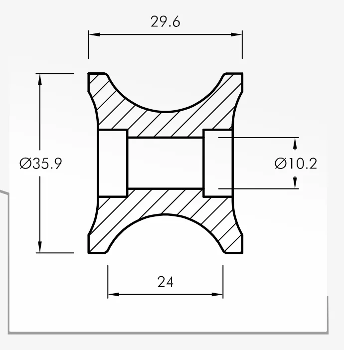 Rolling Guides — technical drawing