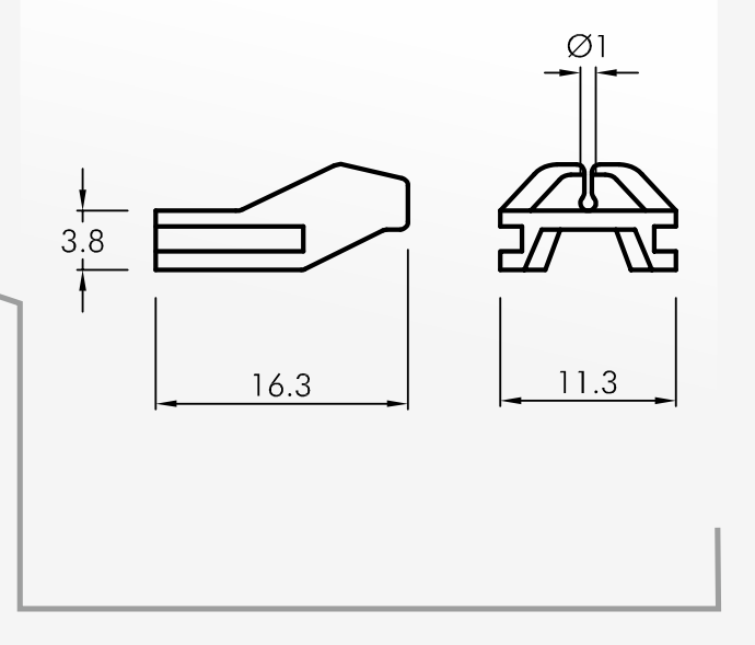Slipper Guides — technical drawing