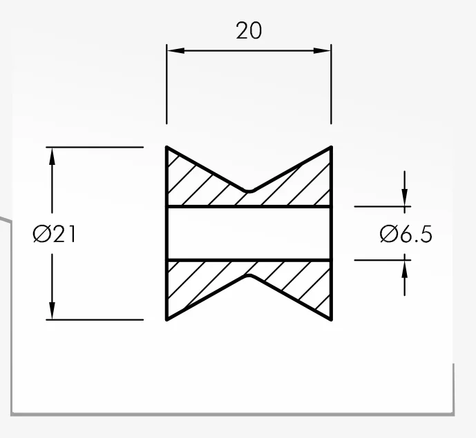 Rolling Guides — technical drawing