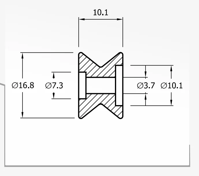 Rolling Guides — technical drawing