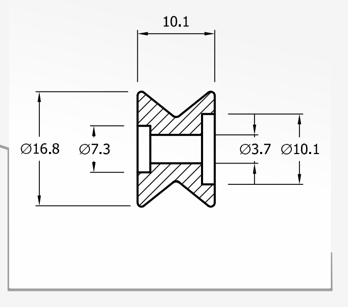 Rolling Guides — technical drawing