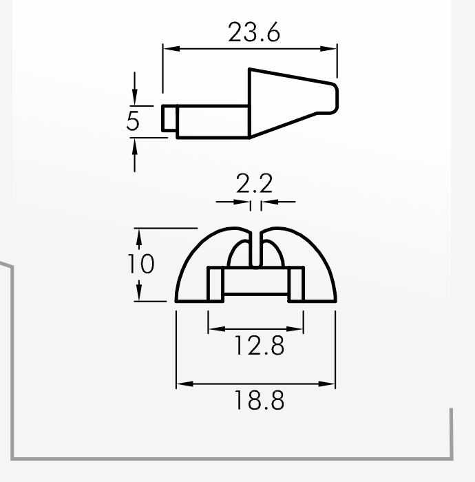 Slipper Guides — technical drawing
