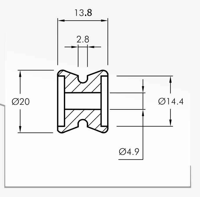 Rolling Guides — technical drawing