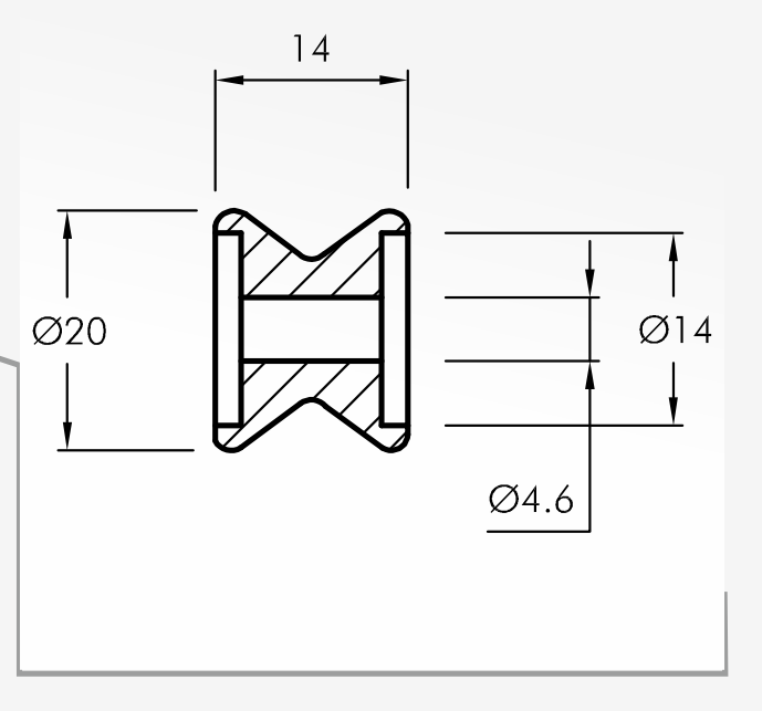 Rolling Guides — technical drawing