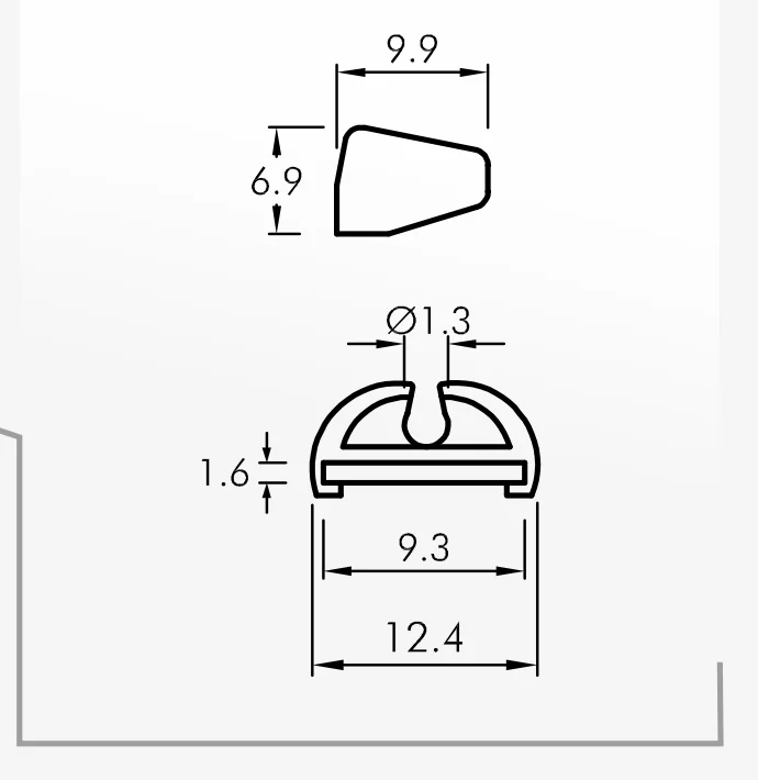 Slipper Guides — technical drawing