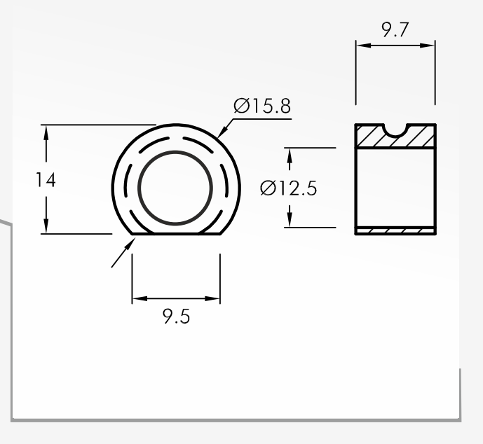 Rolling Guides — technical drawing