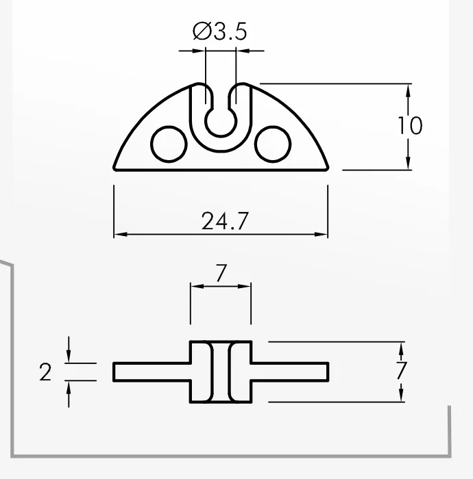 Çarık Kılavuzlar — teknik çizim