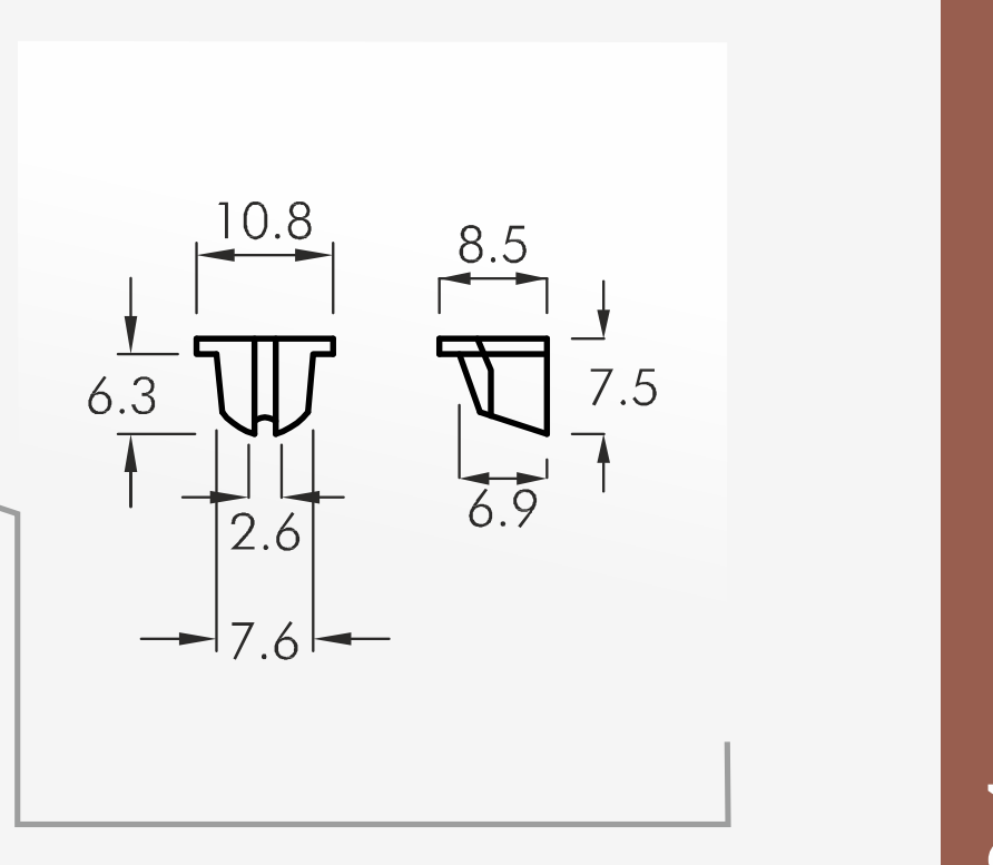 Slipper Guides — technical drawing