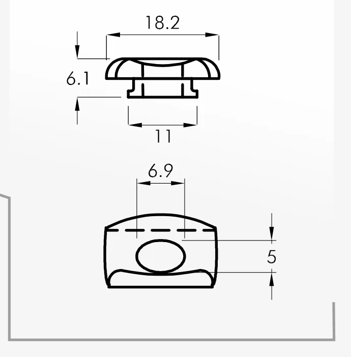 Eyelet Guides — technical drawing