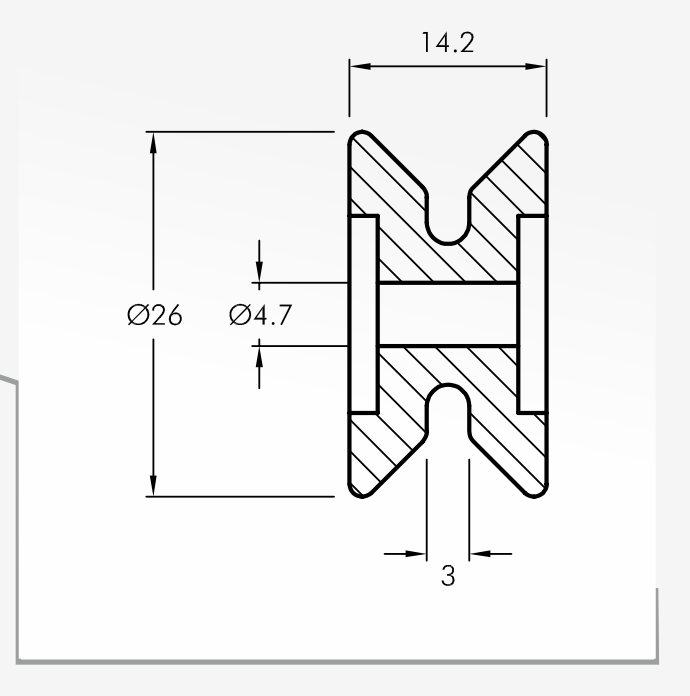 Rolling Guides — technical drawing