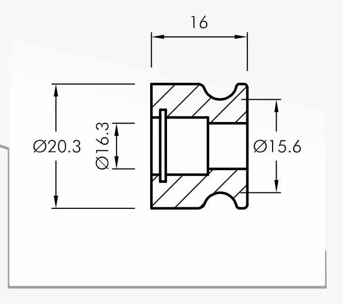 Rolling Guides — technical drawing