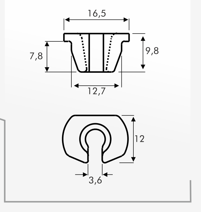 Slipper Guides — technical drawing
