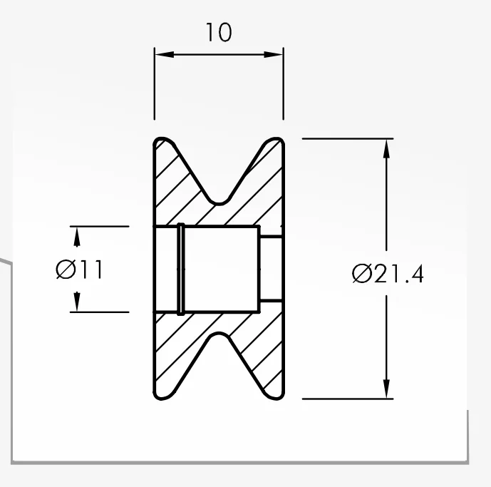 Rolling Guides — technical drawing