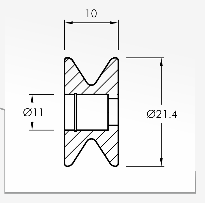 Rolling Guides — technical drawing