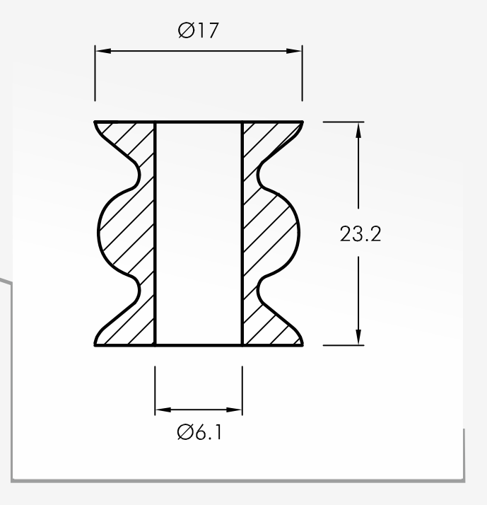 Rolling Guides — technical drawing