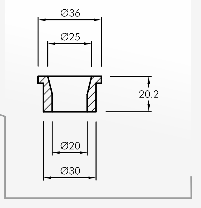 Eyelet Guides — technical drawing