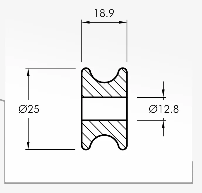Rolling Guides — technical drawing