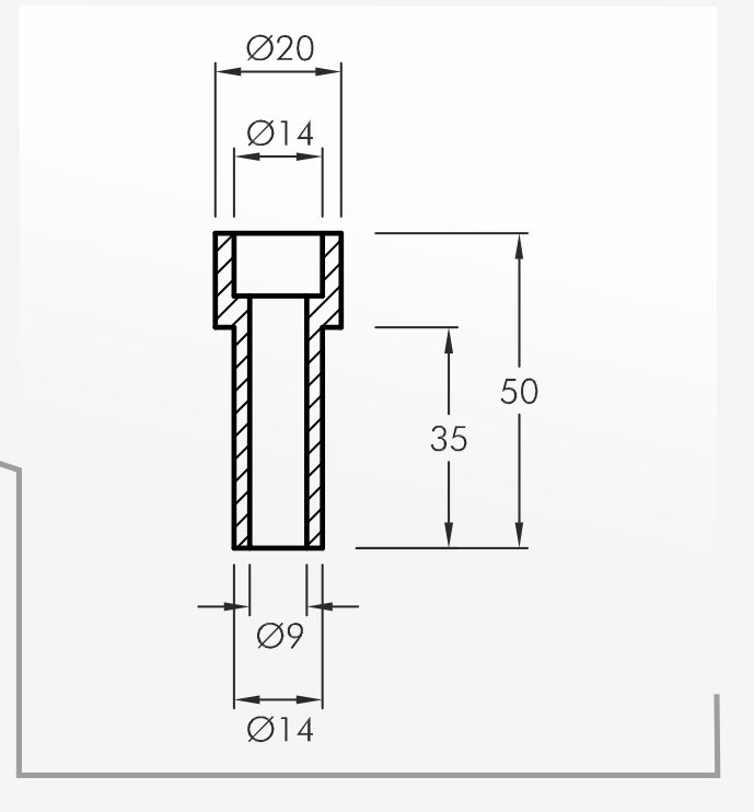 Eyelet Guides — technical drawing