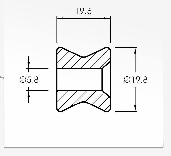 Rolling Guides — technical drawing