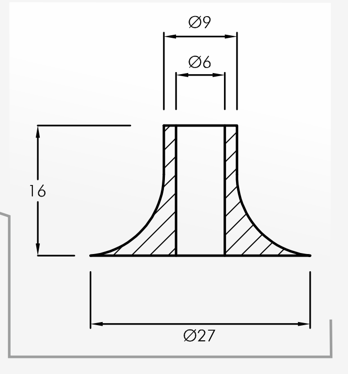 Eyelet Guides — technical drawing