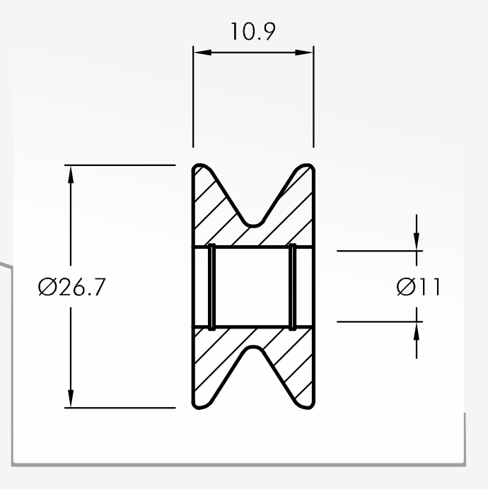Rolling Guides — technical drawing