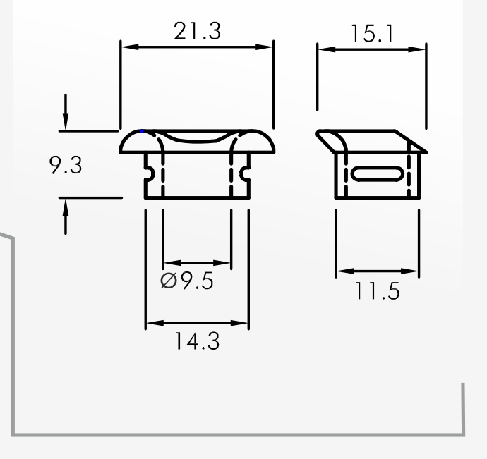Eyelet Guides — technical drawing