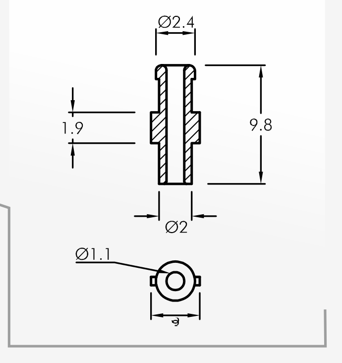 Eyelet Guides — technical drawing