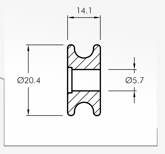 Rolling Guides — technical drawing