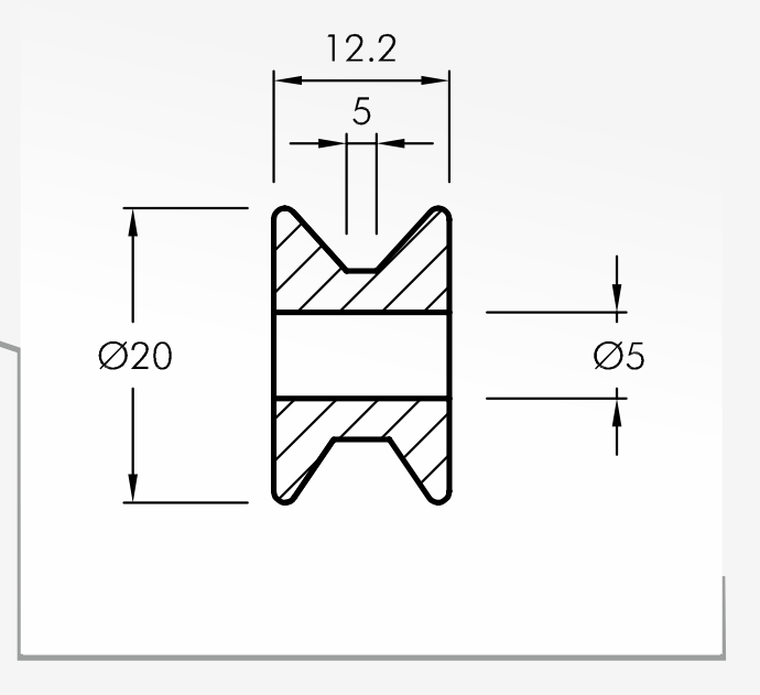 Rolling Guides — technical drawing