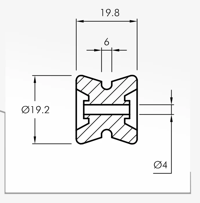 Rolling Guides — technical drawing