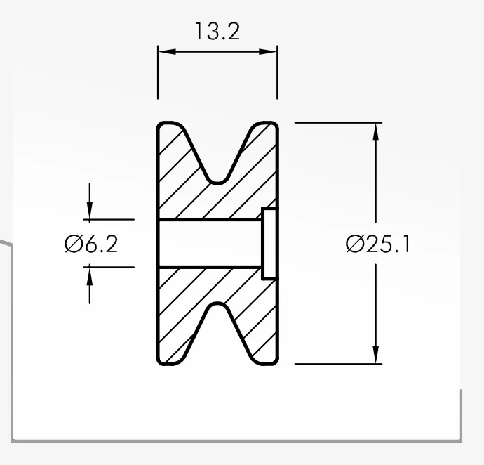 Rolling Guides — technical drawing