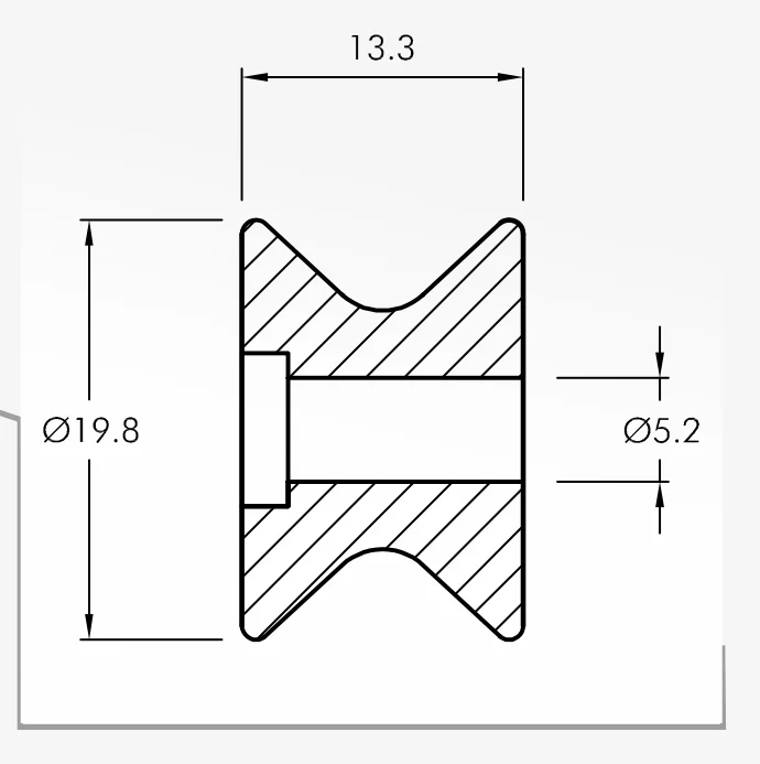 Rolling Guides — technical drawing