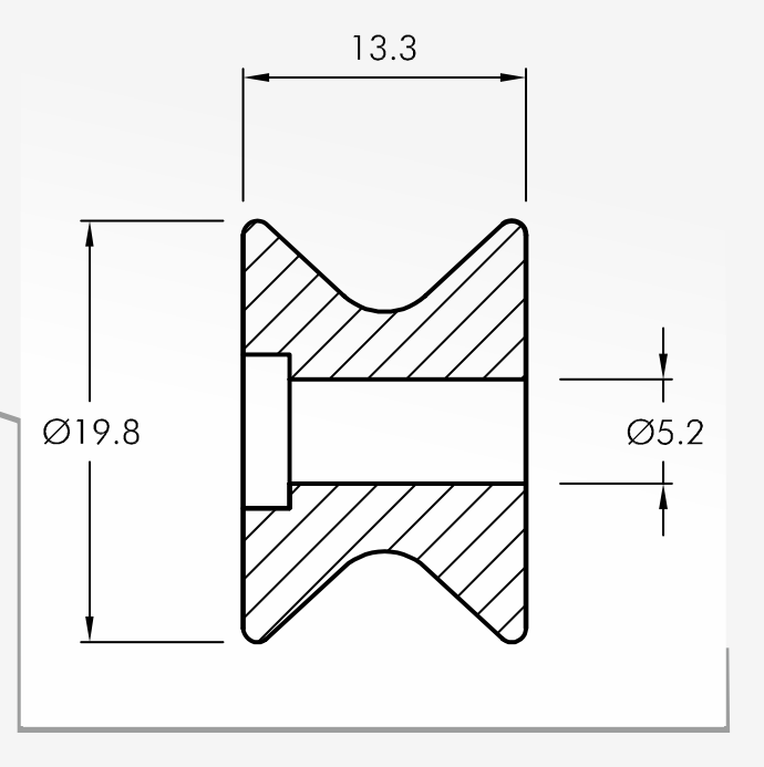 Rolling Guides — technical drawing