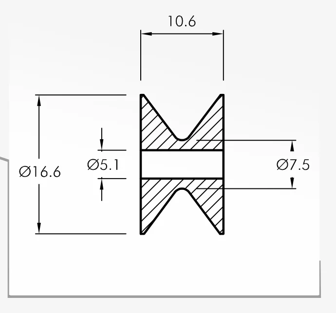 Rolling Guides — technical drawing
