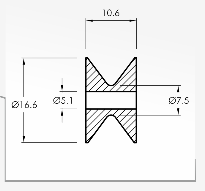 Rolling Guides — technical drawing