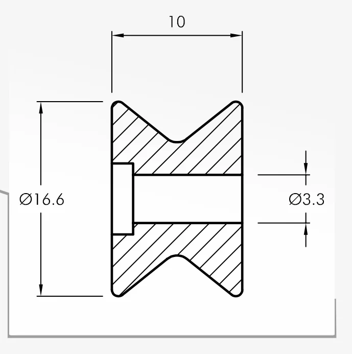 Rolling Guides — technical drawing