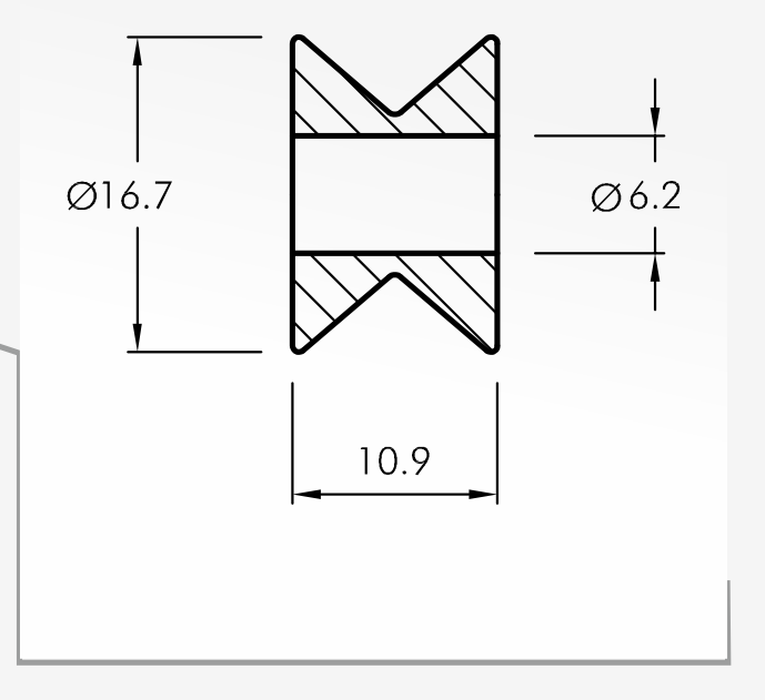 Rolling Guides — technical drawing