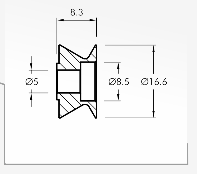 Rolling Guides — technical drawing