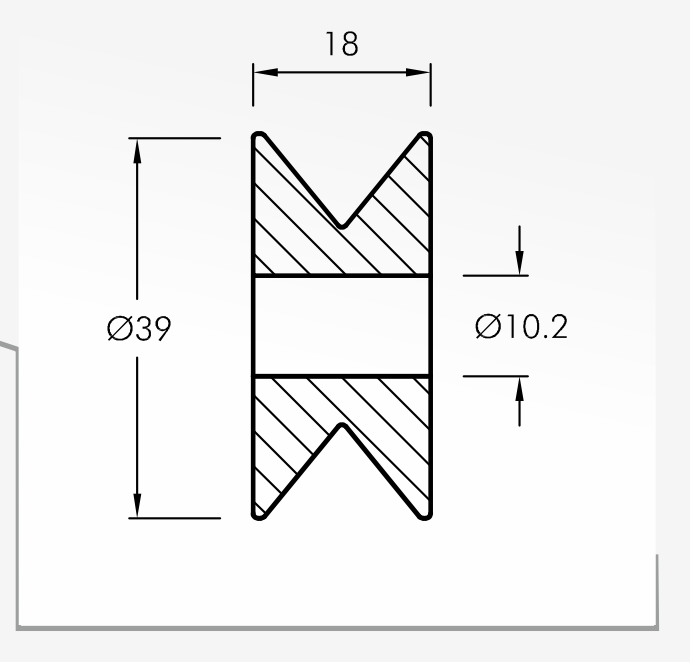Rolling Guides — technical drawing